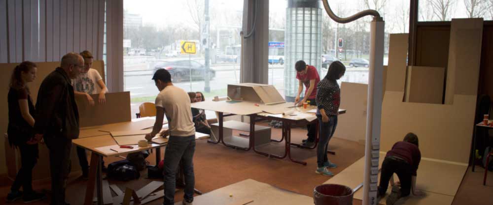 Constructing models with cardboard