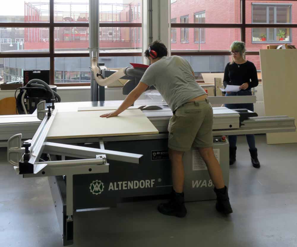 Constructing models with plywood